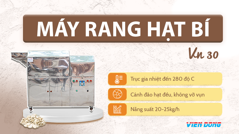 Máy rang hạt bí VN30