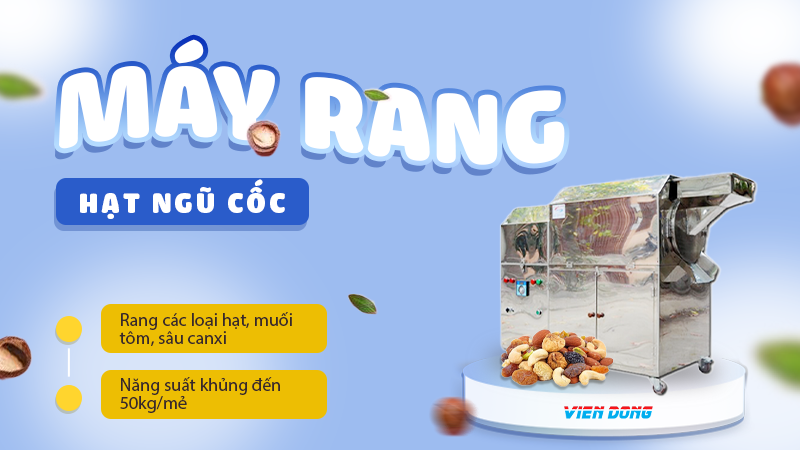 Máy rang hạt ngũ cốc công nghiệp VN50