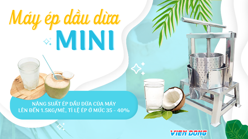 Máy ép dầu dừa mini