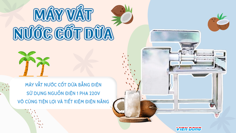 Máy vắt nước cốt dừa