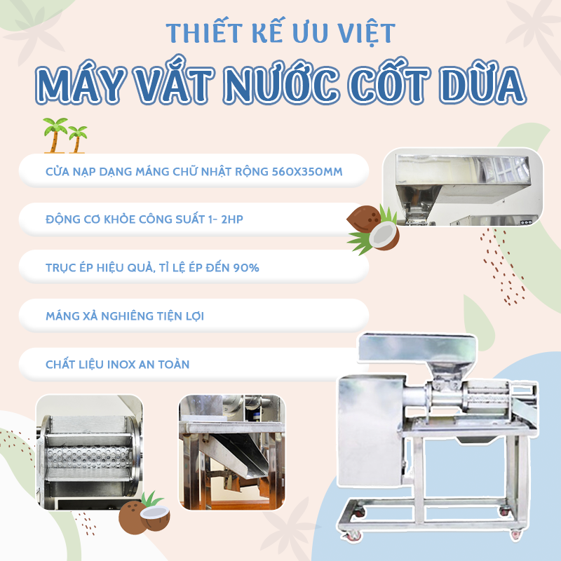 Máy vắt nước cốt dừa