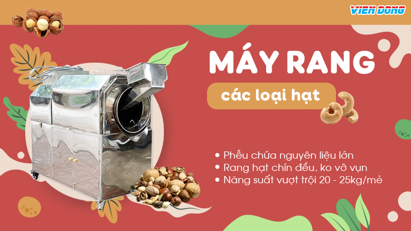 máy rang hạt dẻ