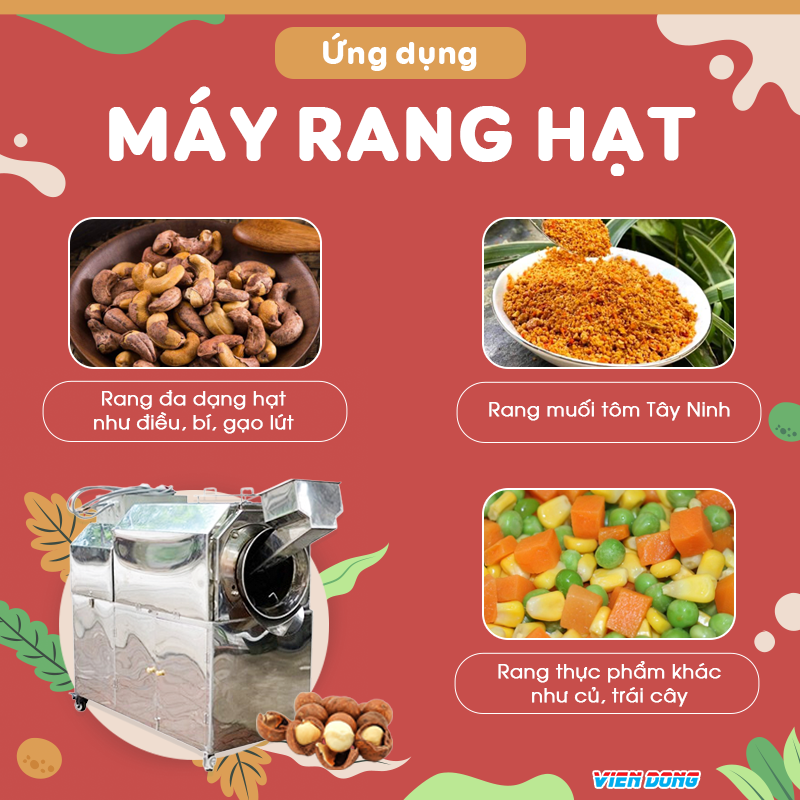 máy rang hạt dẻ